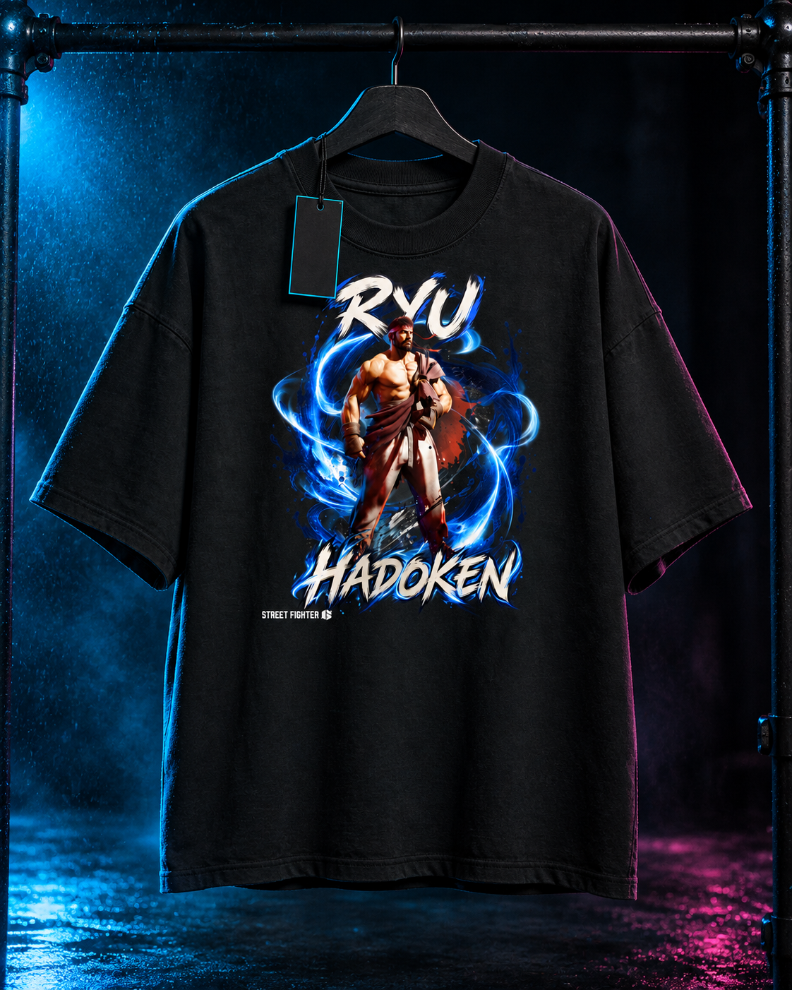 Ryu: Azure Awakening Oversized Tee
