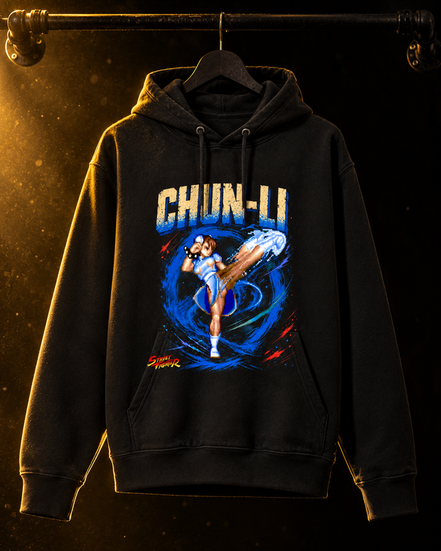 Chun-Li: Force of Blue Pullover Hoodie